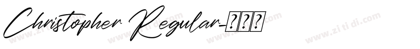 Christopher Regular字体转换